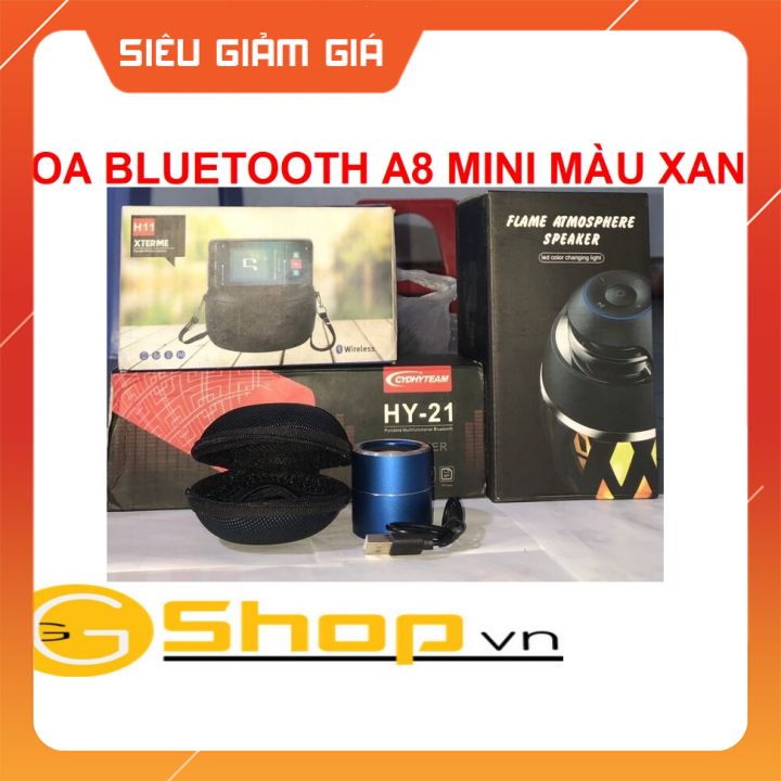 LOA BLUETOOTH A8 MINI MÀU XANH