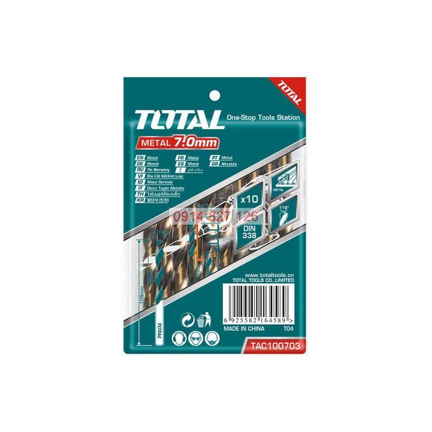 Mũi khoan Sắt TOTAL đủ size, rắn chắc bền đẹp, sử dụng cho tất cả các máy, Bh 12 tháng Kouritsu Official Store
