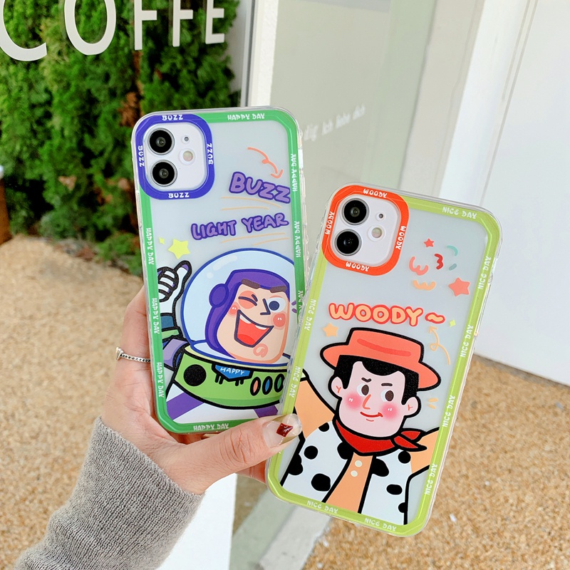 Ốp điện thoại mềm chống sốc in hình Buzz Lightyear dễ thương cho iPhone 13 11 12 Pro XS Max X XR 7 8 Plus