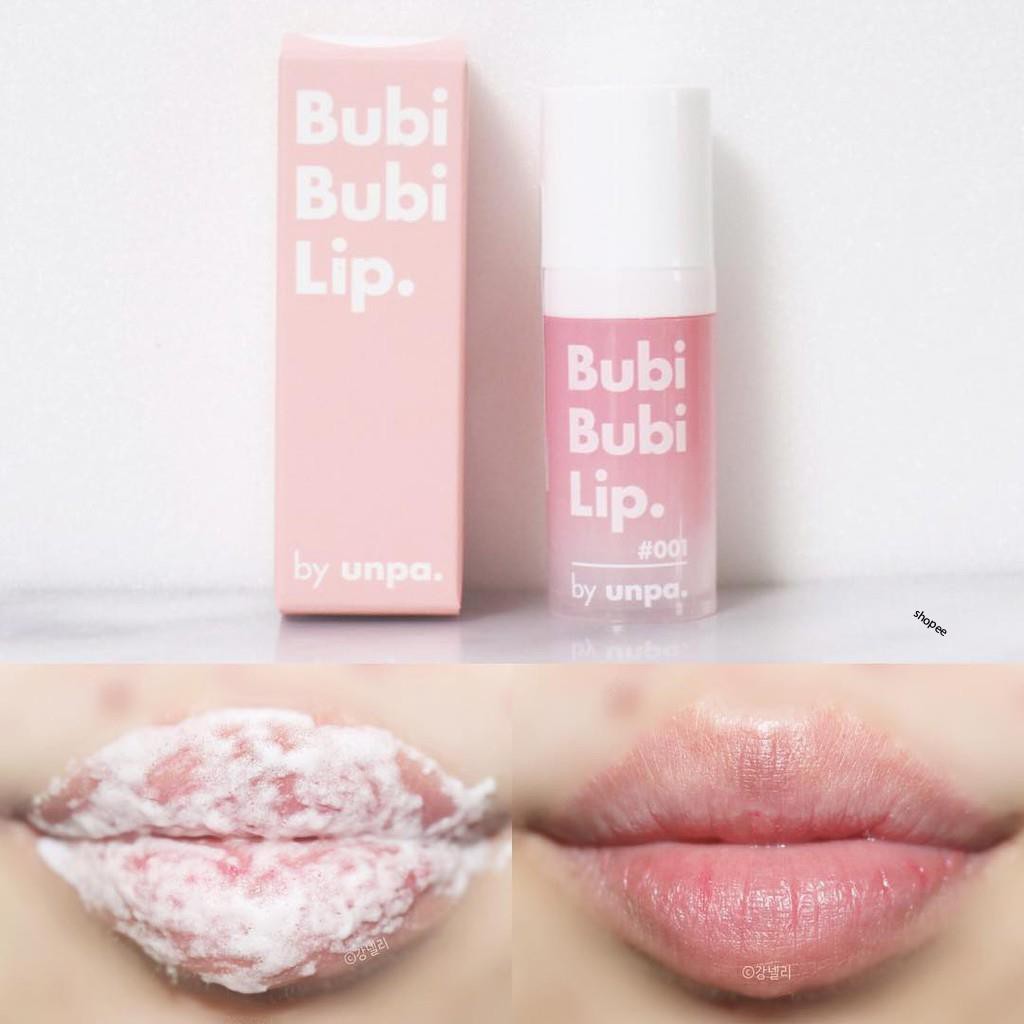 Gel Tẩy Da Chết 💖FREESHIP💖 Tẩy Da Chết Môi Sủi Bọt Bubi Bubi Lip By Unpa 12ml