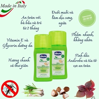 Xịt/Lăn đa năng xua muỗi Chicco 100ml
