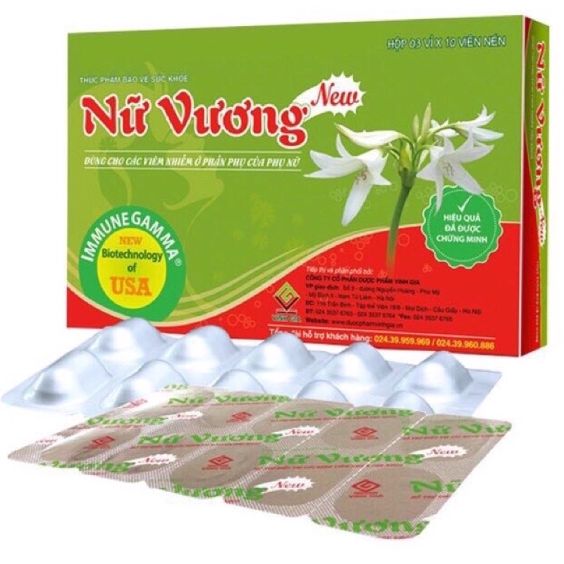 Nữ Vương New - viên uống phụ khoa hộp 30 viên
