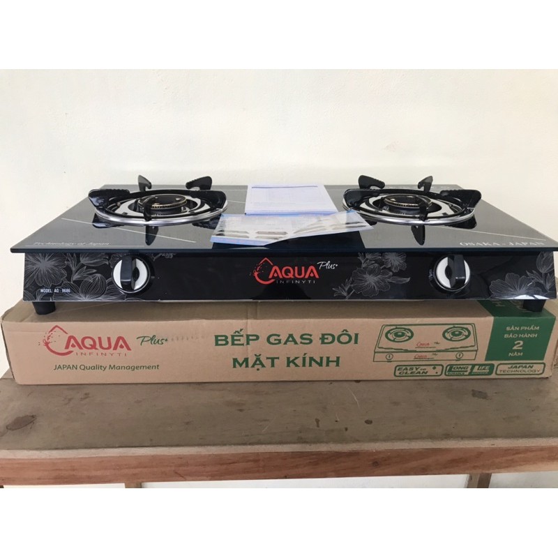Bếp Gas Đôi Mặt Kính - Bếp Gas Chính Hãng (AQUA)