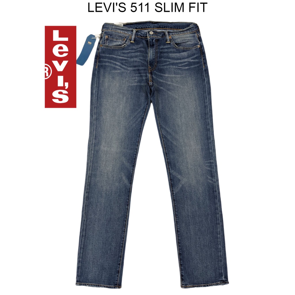 Quần jeans nam levi's 511 Slim Fit W34L32 Hàng Hiệu