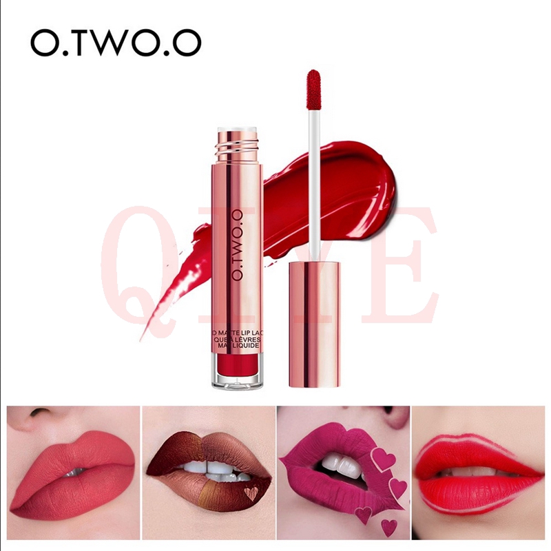 Son môi O.TWO.O bền màu chống thấm không phai 12 màu lựa chọn | BigBuy360 - bigbuy360.vn