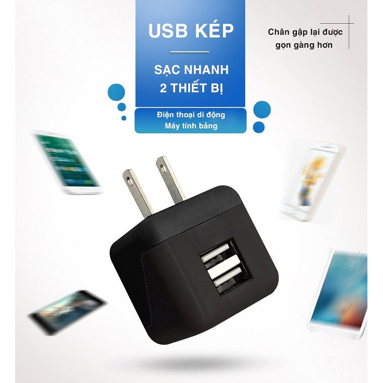 Củ Sạc Bagi Sạc Nhanh 2USB Sạc Nhanh Với Chíp BGPower CE-M25 – Sản Phẩm Chính Hãng