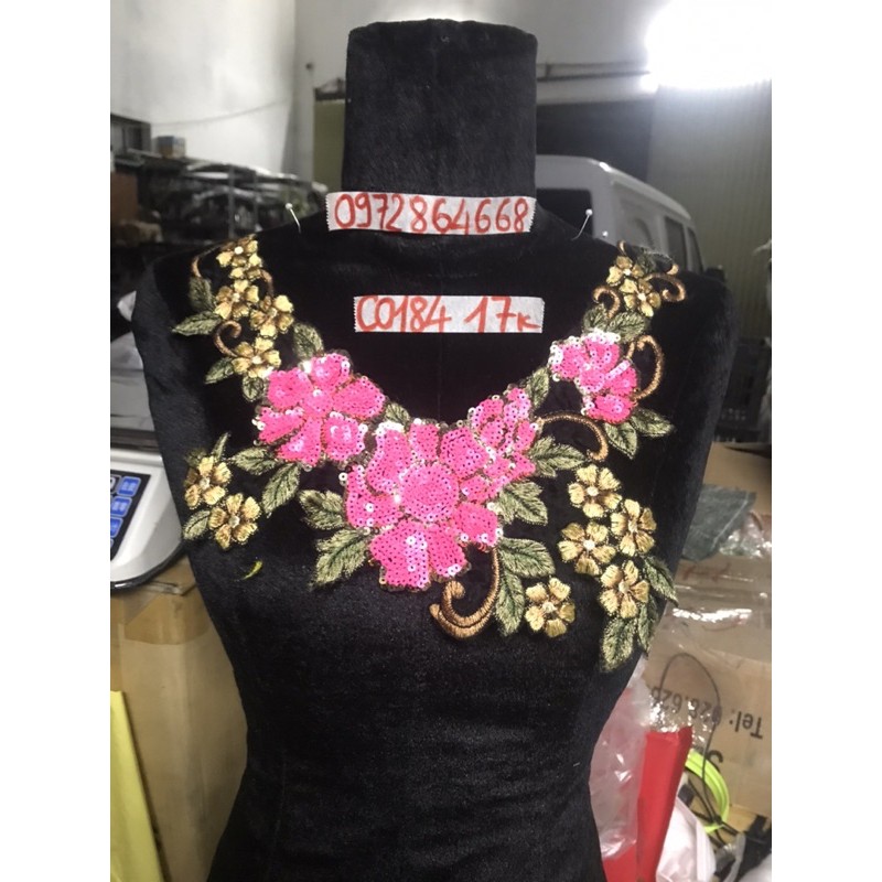 Cổ thêu, hoa kim sa (Shop giao đơn tiền hàng từ 50k)