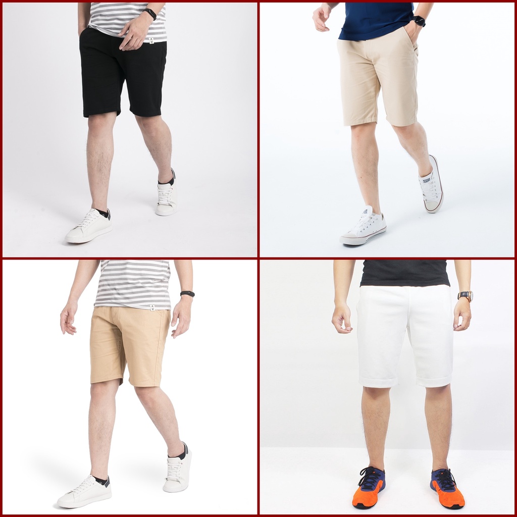 QUẦN SHORT KAKI NAM CO GIÃN CAO CẤP BẢNG MÀU CỰC SANG TRỌNG - QSLC5