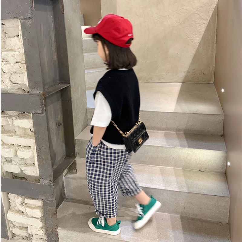 Áo Dệt Kim Sát Nách Phong Cách Nhật Hàn Thời Trang Xuân Thu Mới Cho Bé Gái
