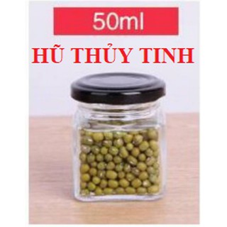 Lọ Thủy Tinh 50ML Vuông