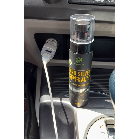Xịt khử mùi ô tô Nano Silver Spray - Công nghệ nano bạc diệt khuẩn, nấm gây mùi triệt để