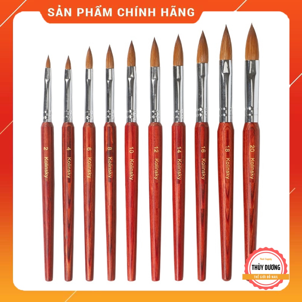 Cọ đắp bột Kolinsky lông chồn, loại tốt chuyên dùng làm nail