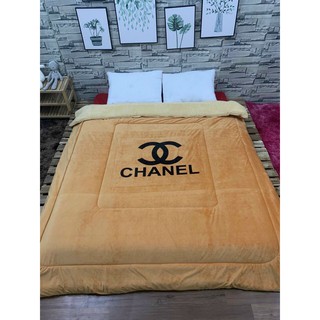 Chăn Chanel Lông Cừu Nhập Khẩu Cao Cấp 2m x 2m3 năng 3,5kg