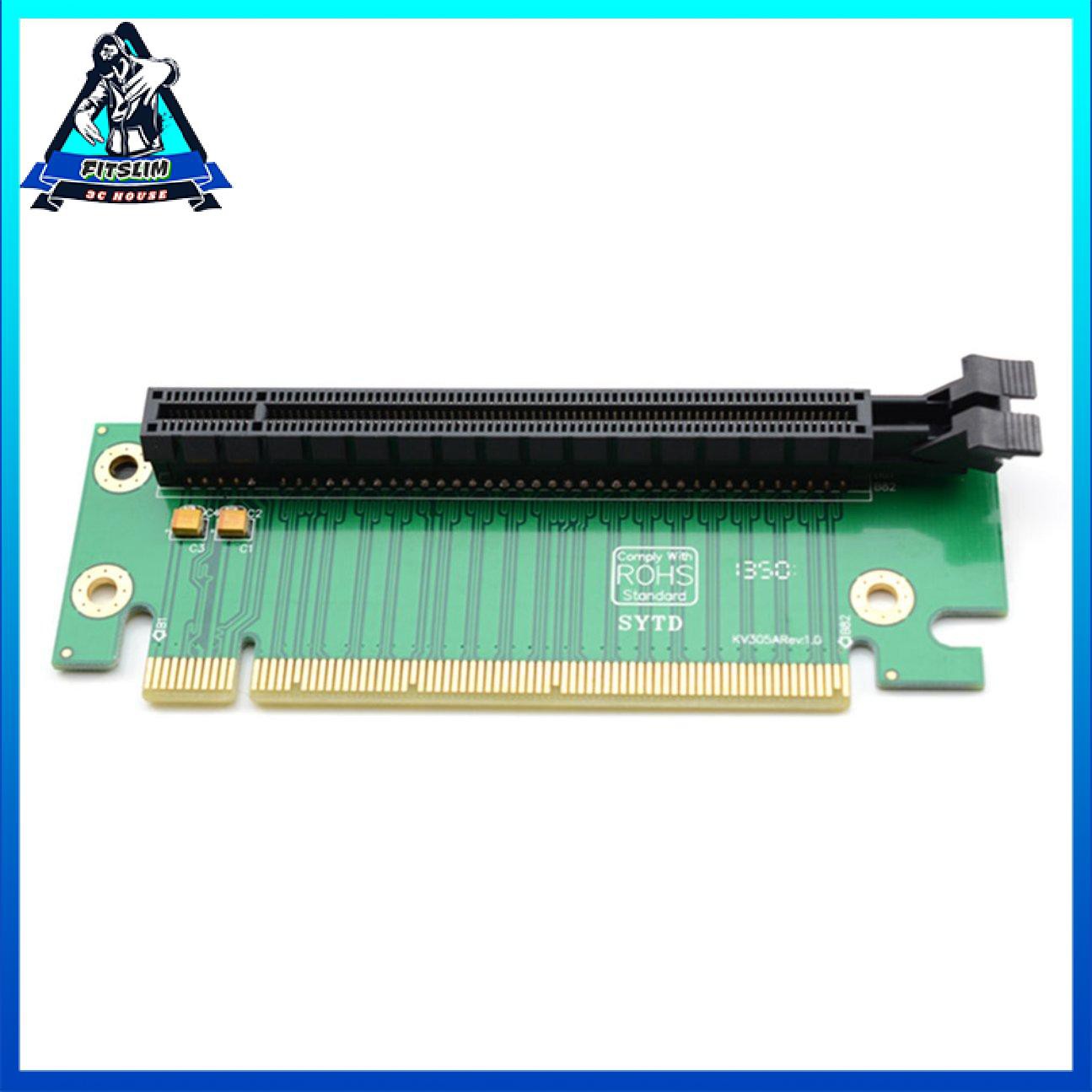 Thẻ tăng tốc bộ điều hợp PCI-E Express 16X 90 độ cho khung máy chủ máy tính 2U