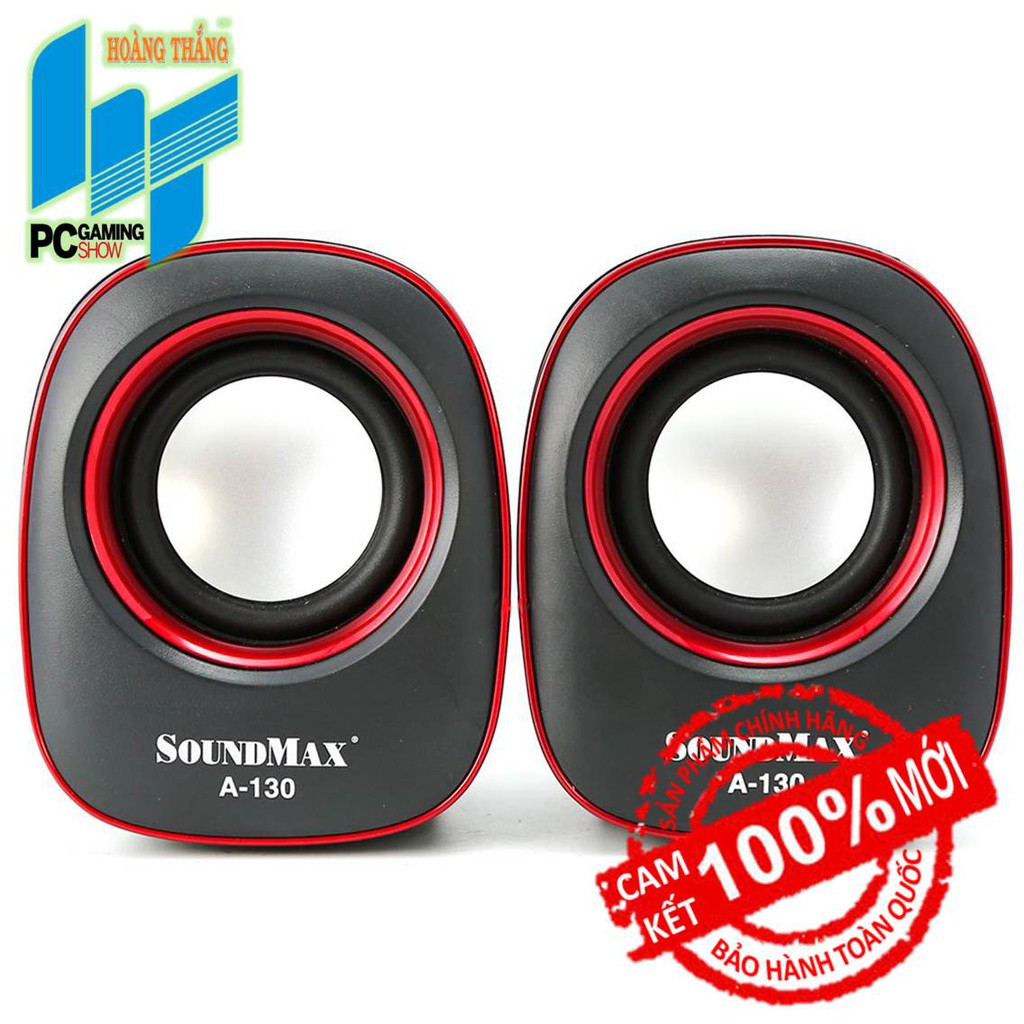 Loa Soundmax A130 (2.0) (đỏ/xanh)