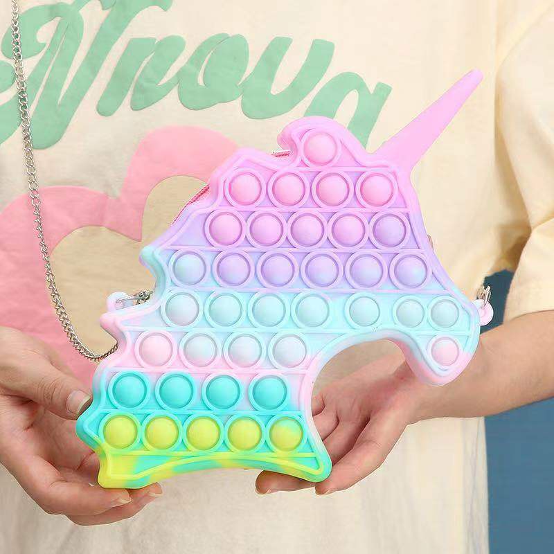Pop It Túi Đeo Vai Đựng Đồ Chơi Hình Heo Thỏ Kỳ Lân Thỏ Melody Thỏ Dễ Phối Đồ Thời Trang Cao Cấp Dành Cho Nữ