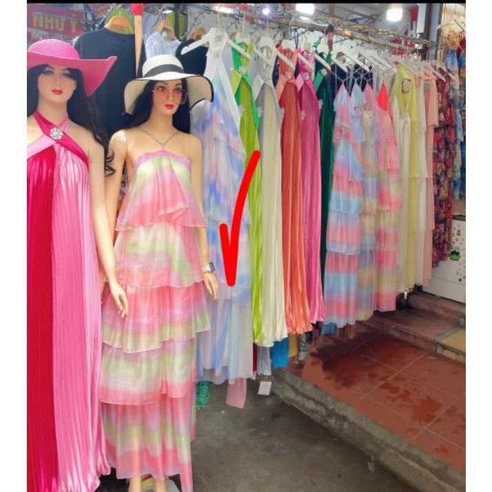 Váy maxi dài đi biển đi chơi chụp hình xinh