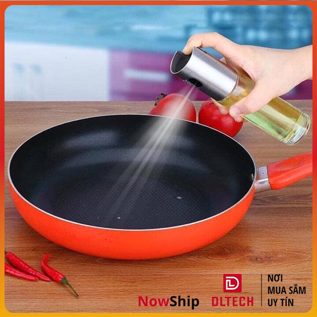 Bình Xịt Dầu Ăn, dấm, gia vị dạng lỏng Thuỷ Tinh 100ml BX1 DL TECH