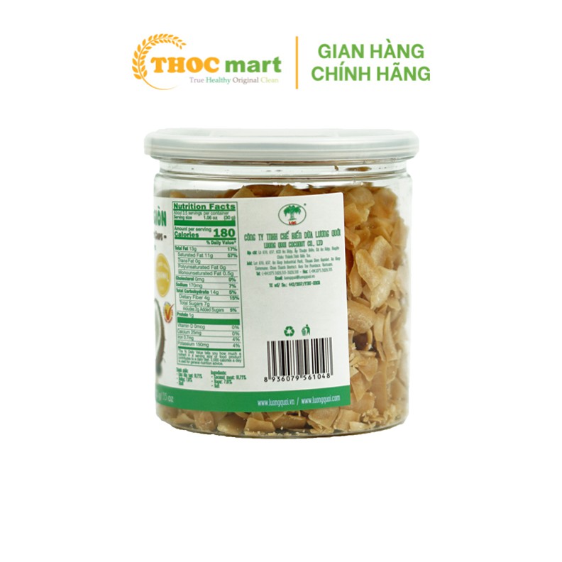 [ THOCmart.vn ] Dừa sấy giòn VIETCOCO đặc sản Bến Tre thơm ngon giòn rụn hộp 100g