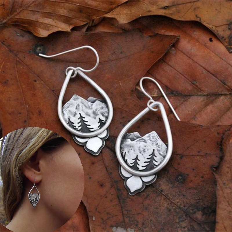 Khuyên Tai Hình Khu Rừng Alpine Thời Trang Cho Nữ