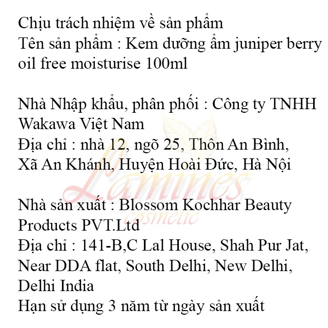 Kem Dưỡng Ẩm Kiểm Soát Dầu Nhờn | Aroma Magic Juniper Berry Oil Free Moisturiser 100ml