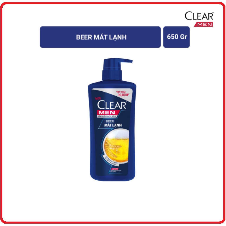 Dầu Gội CLEAR MEN Chai 650g ( Công Thức Mới )