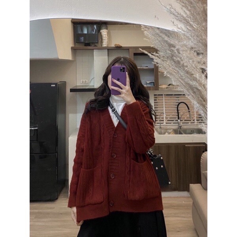 013. ÁO KHOÁC LEN CARDIGAN BASIC SIÊU HOT, LEN VẶN THỪNG , LEN QC CAO CẤP
