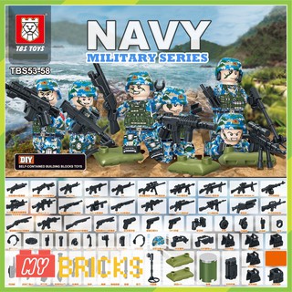 Combo 6 nhân vật Hải quân TBS Sea Dragon - MR7006