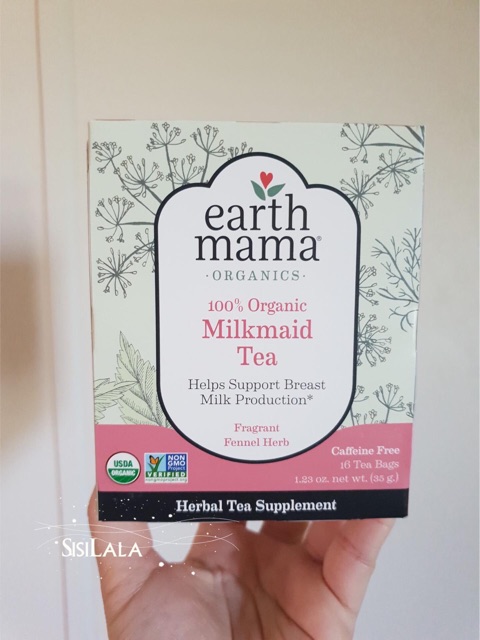 Trà lợi sữa hữu cơ Earth Mama Hộp 16 túi lọc