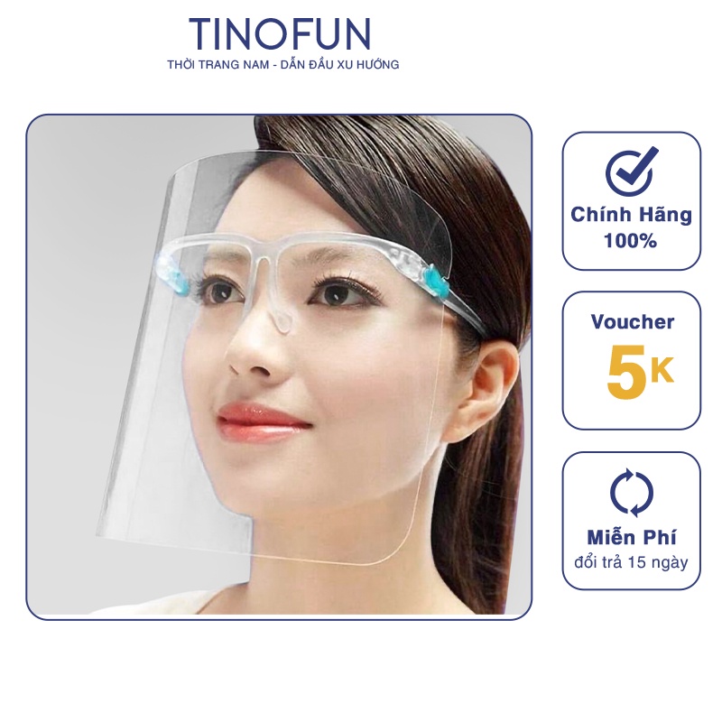 Kính Bảo Hộ Y Tế TINOFUN trong xuất Tấm Chắn Kính Chống giọt Bắn mã TF5 Phòng dịch có thể đeo bên ngoài khẩu trang đẹp