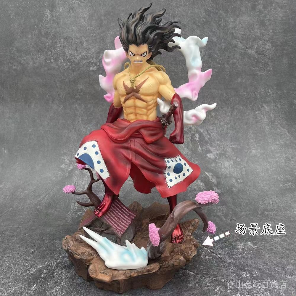 Tượng Mô Hình Nhân Vật Luffy Wano Country one piece Phong Cách Mới