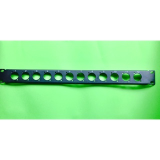 Thanh panel 12 lỗ bắt bệ jack loa, jack 6 ly, jack canon