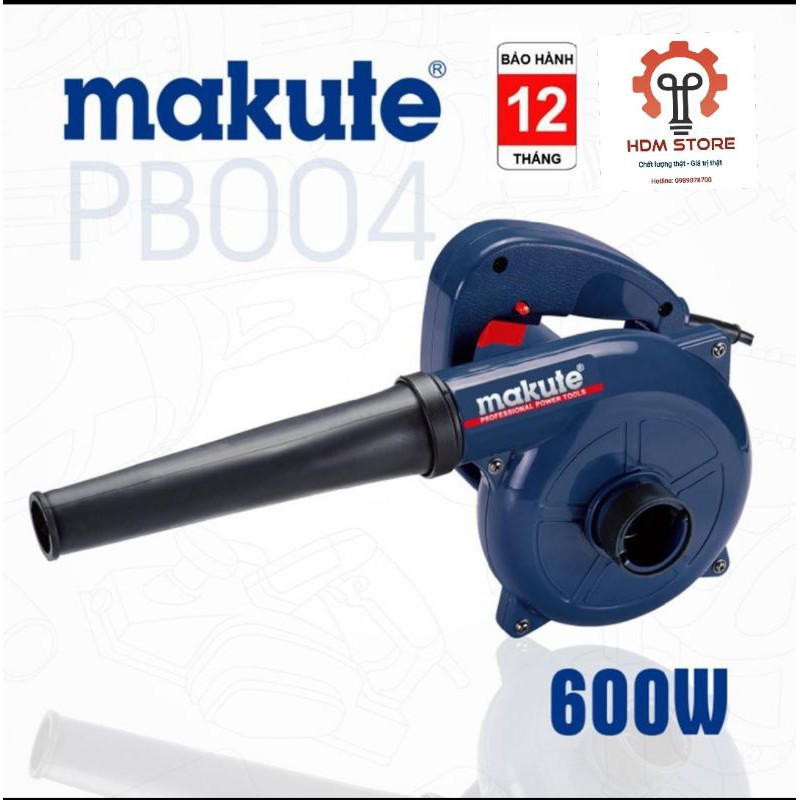 Máy thổi bụi cầm tay MAKUTE 600W mã PB004 ( Động cơ dây đồng 100%)