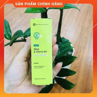 Kẽm Zinc Vitamin B12 Nutrivitality cho bé dạng nhỏ giọt 30ml của Anh Quốc #DuyNam