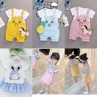 [THANH LÝ LỖ] COMBO 4 BỘ CỘC COTTON BÉ TRAI/BÉ GẢI
