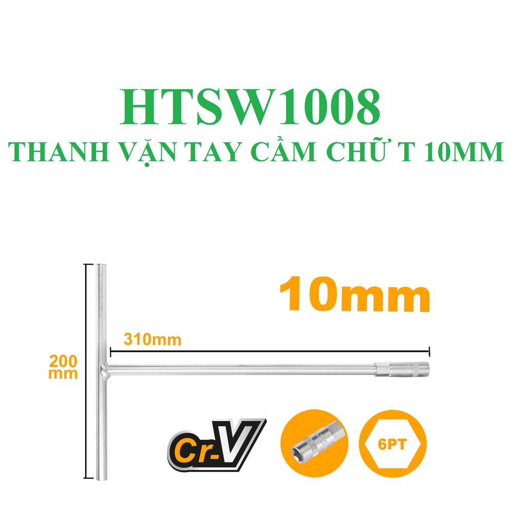 Chìa vặn chữ T  10mm ingco HTSW1008