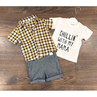 Set sơ mi 3ct Primark xuất xịn bé trai