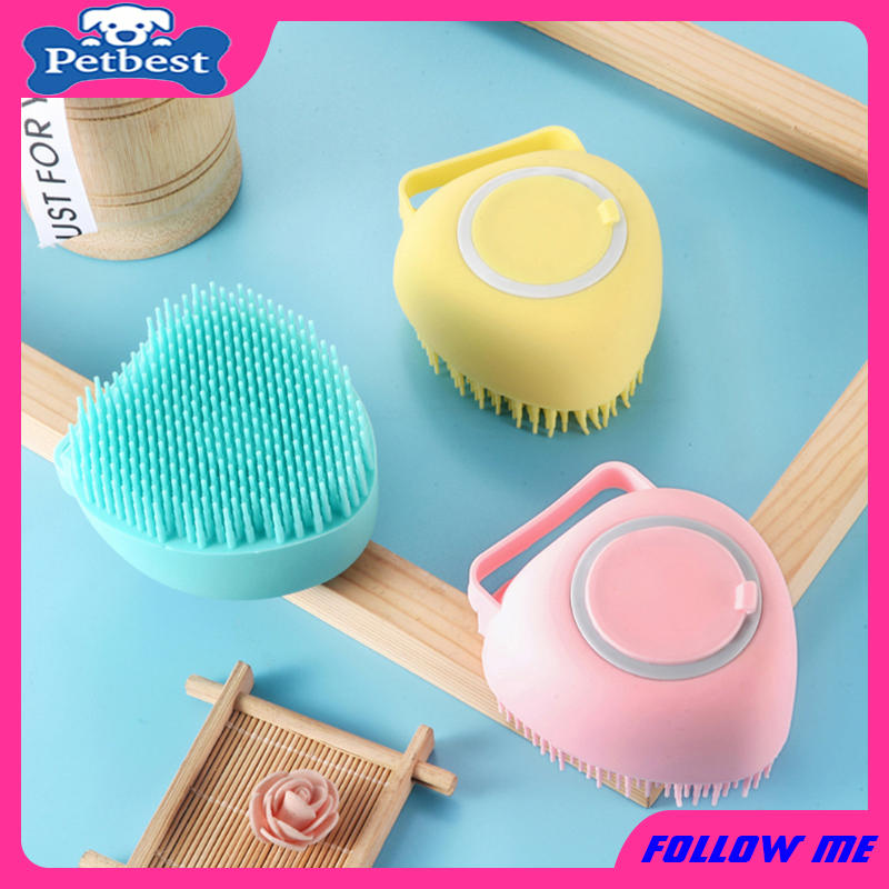 Bàn chải tắm mát xa lông thú cưng tiện dụng