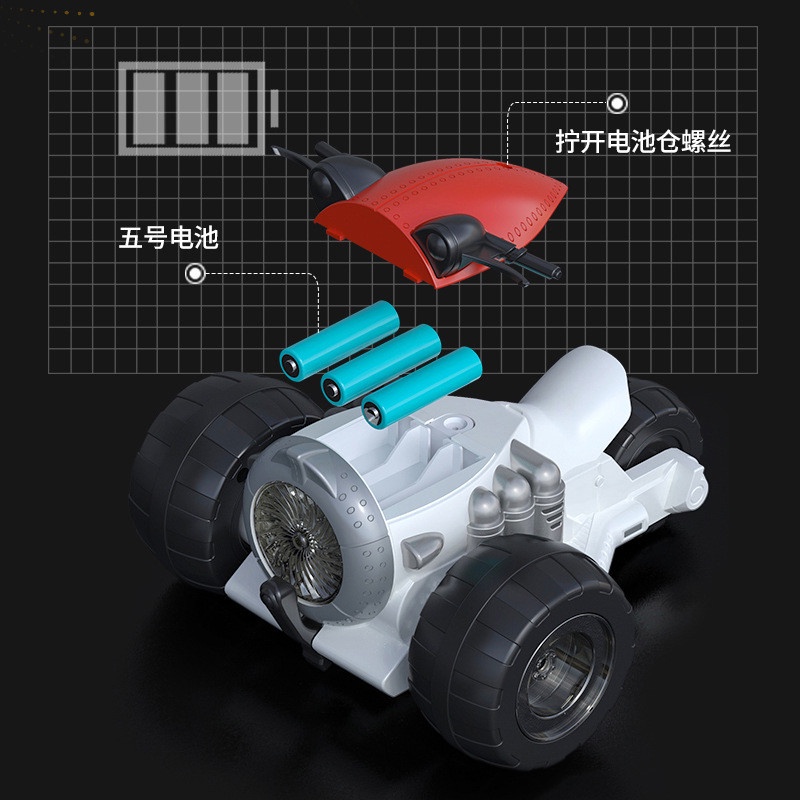 Đồ chơi xe máy robot di chuyển 360 độ phát sáng- quà tặng thông minh cho bé