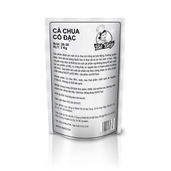 Cà chua cô đặc Bà Bếp 3 Kg