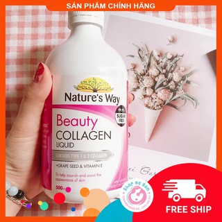 [CHUẨN AIR] Collagen nước Natures Way Beauty Collagen Liquid 500ml - Xuất xứ Úc
