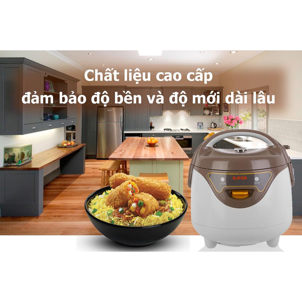 [Mã ELMS5 giảm 7% đơn 300K] Nồi cơm điện Supor CFXB16YB3VN-36 0,8 lít | BigBuy360 - bigbuy360.vn