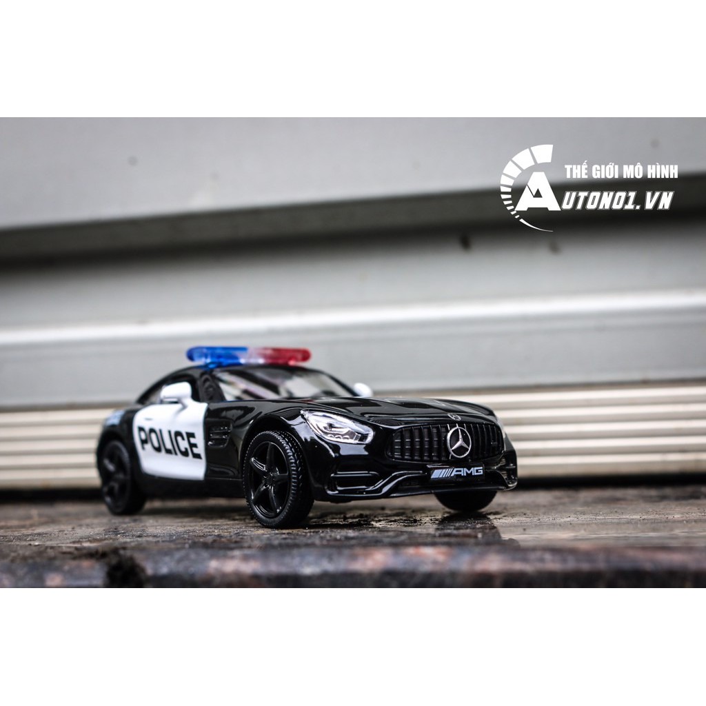 MÔ HÌNH XE MERCEDES BENZ AMG GTS POLICE 1:36 SCALE MODEL 7160