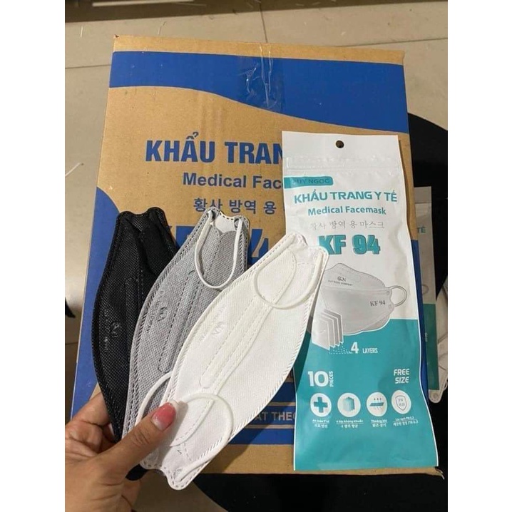 Khẩu trang KF94 DC Mask 4 lớp kháng khuẩn chống dịch , phòng chống giọt bắn kj95 chuẩn FDA - CE | BigBuy360 - bigbuy360.vn