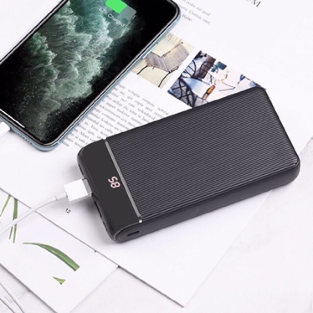 Sạc dự phong 20000mah Hoco J59A 2cổng sạc nhanh