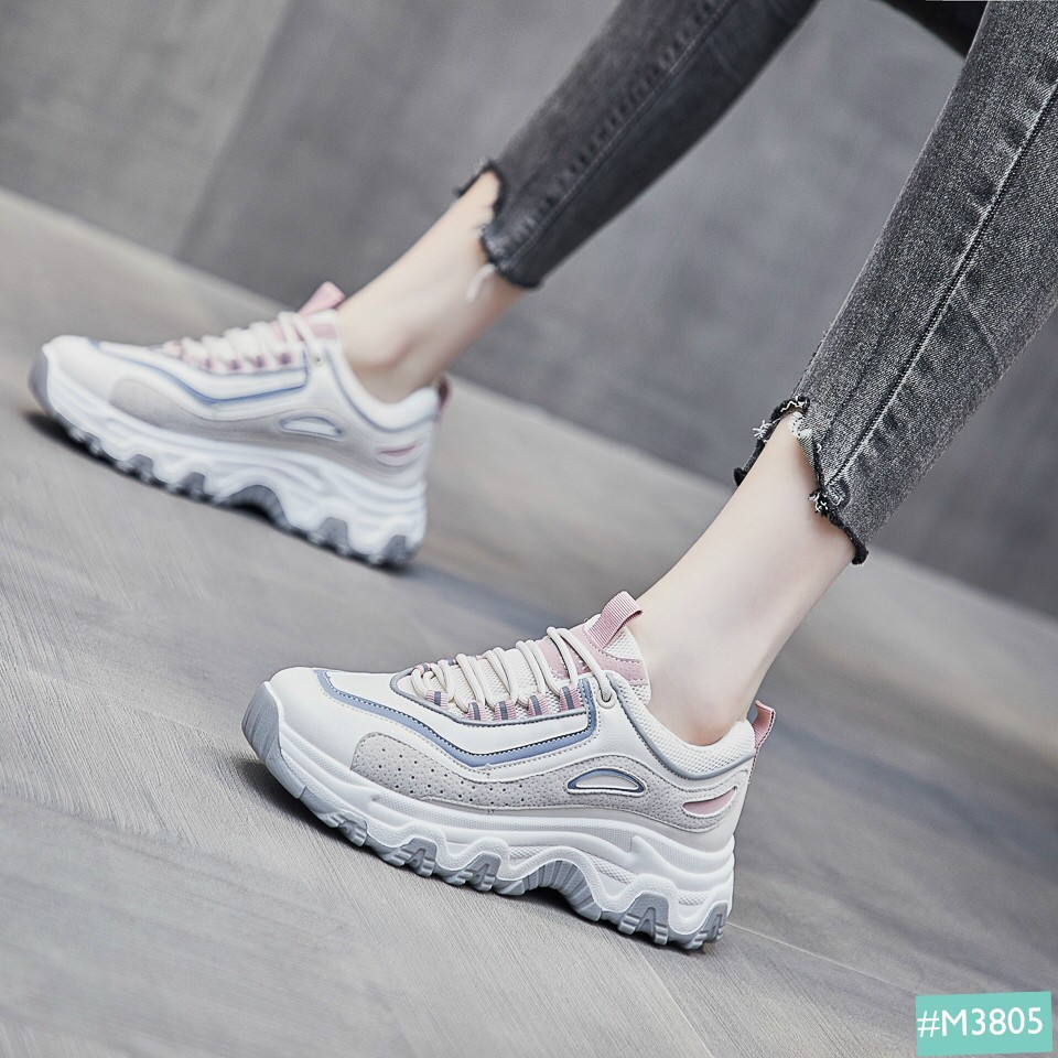 Giày NỮ Giày bata sneaker Độn đế 2021 thời trang Form ĐẸP đi ÊM CHÂN TRÙM GIÀY PT