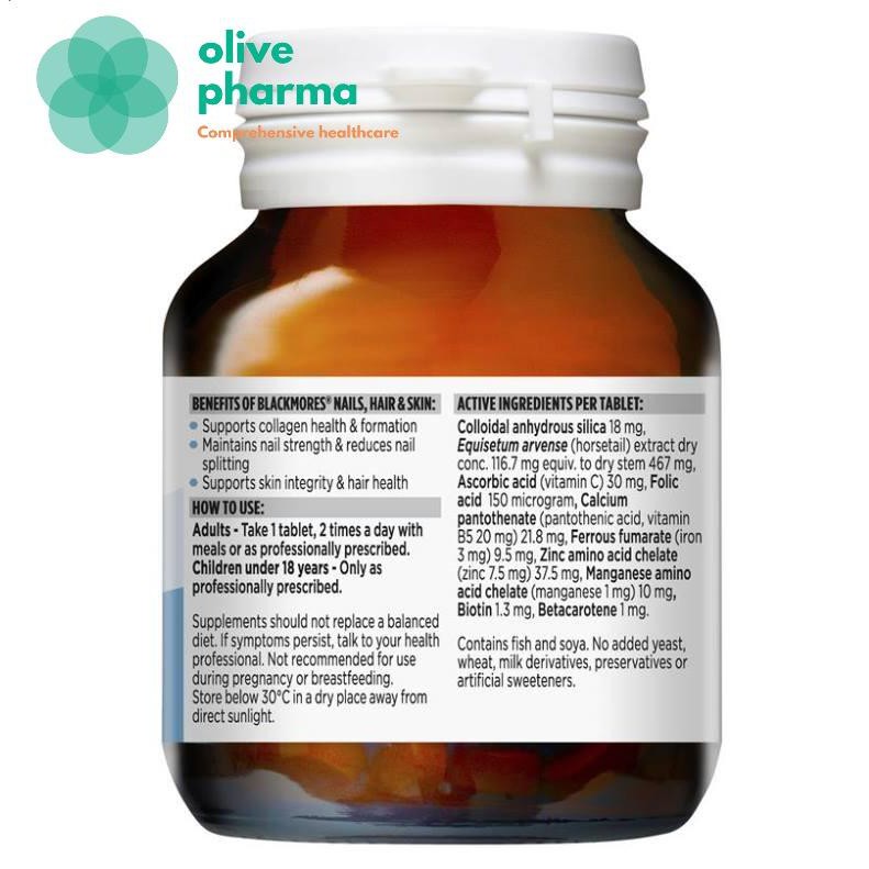 Blackmore Nail, Hair And Skin - 60 Viên Của Úc Mẫu Mới - Da Khỏe Mạnh, Tóc Mềm Mại, Móng Chắc Khỏe | BigBuy360 - bigbuy360.vn