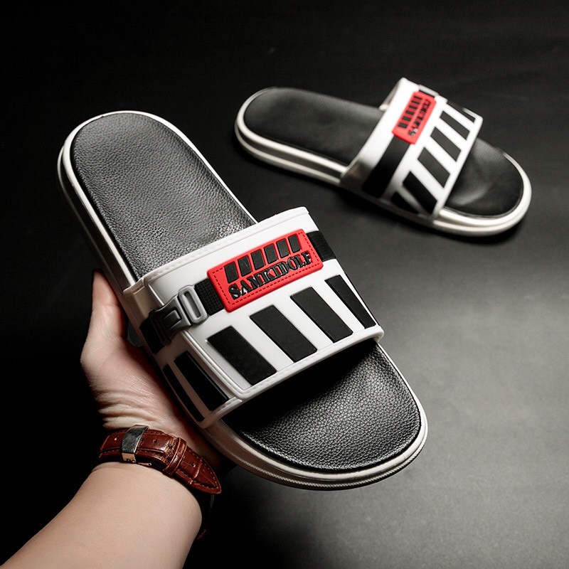 Dép quai ngang nam nữ  kẻ sọc  Hotrend mẫu mới nhất hiện nay đế siêu êm Xịn Xò