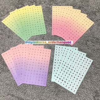 [DAISO] Sticker bảng chữ cái - Alphabet Mix