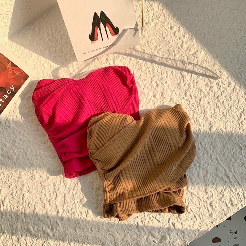 Áo ống đắp chéo sexy hình thật